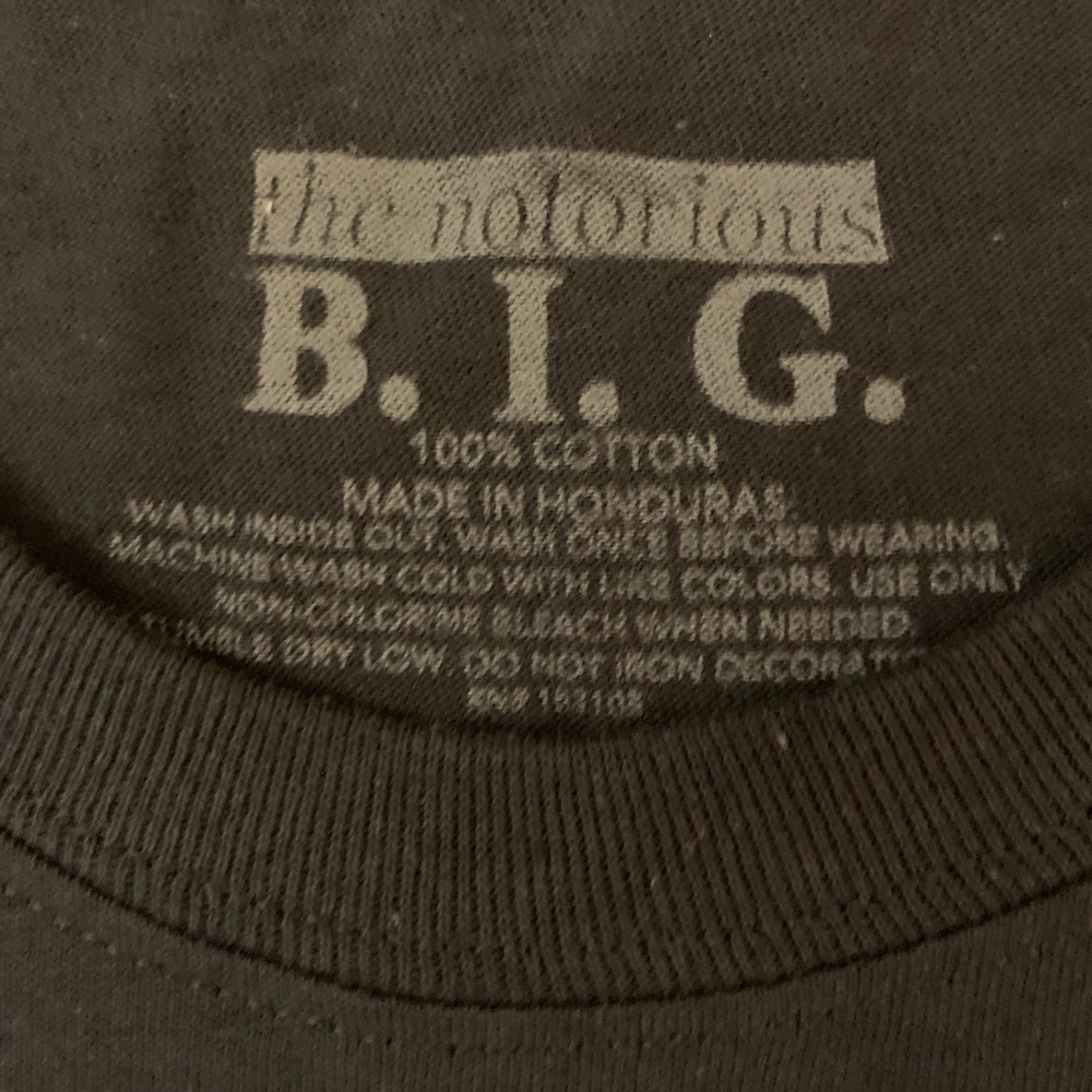 NWT THE NOTORIOUS BIG “Big Biggie” brand name T - Picture 3 of 3